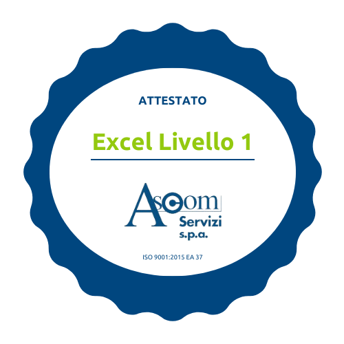 Microsoft Excel Livello 1 - Excel1-03-2025-TV-1
